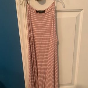 forever 21 pink striped dress small